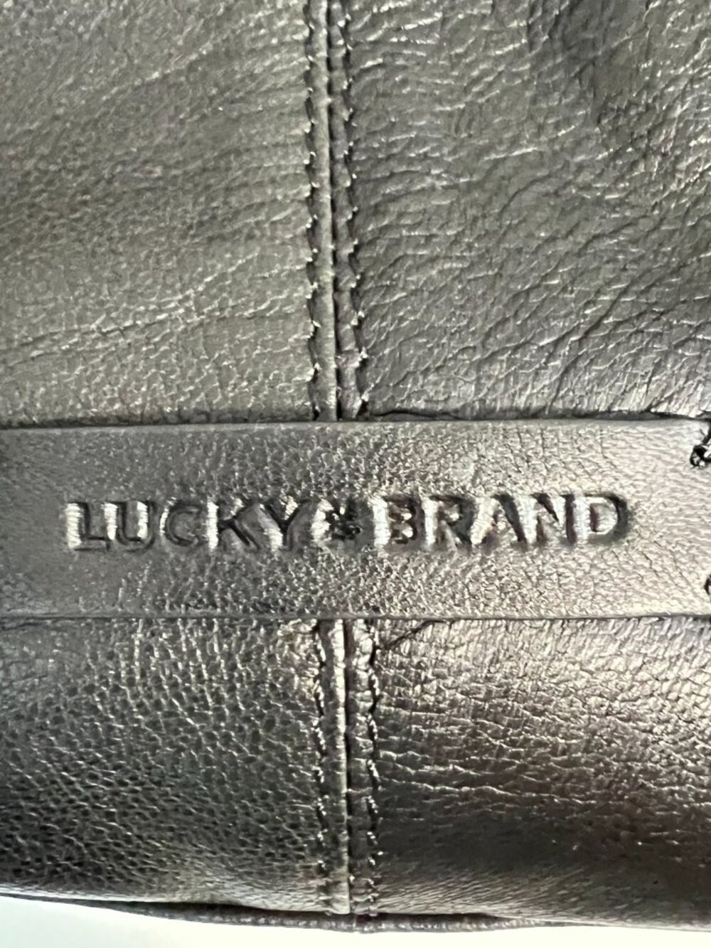 Lucky Brand Boho Leather Backpack Black (lightweight) - Picture 7 of 9